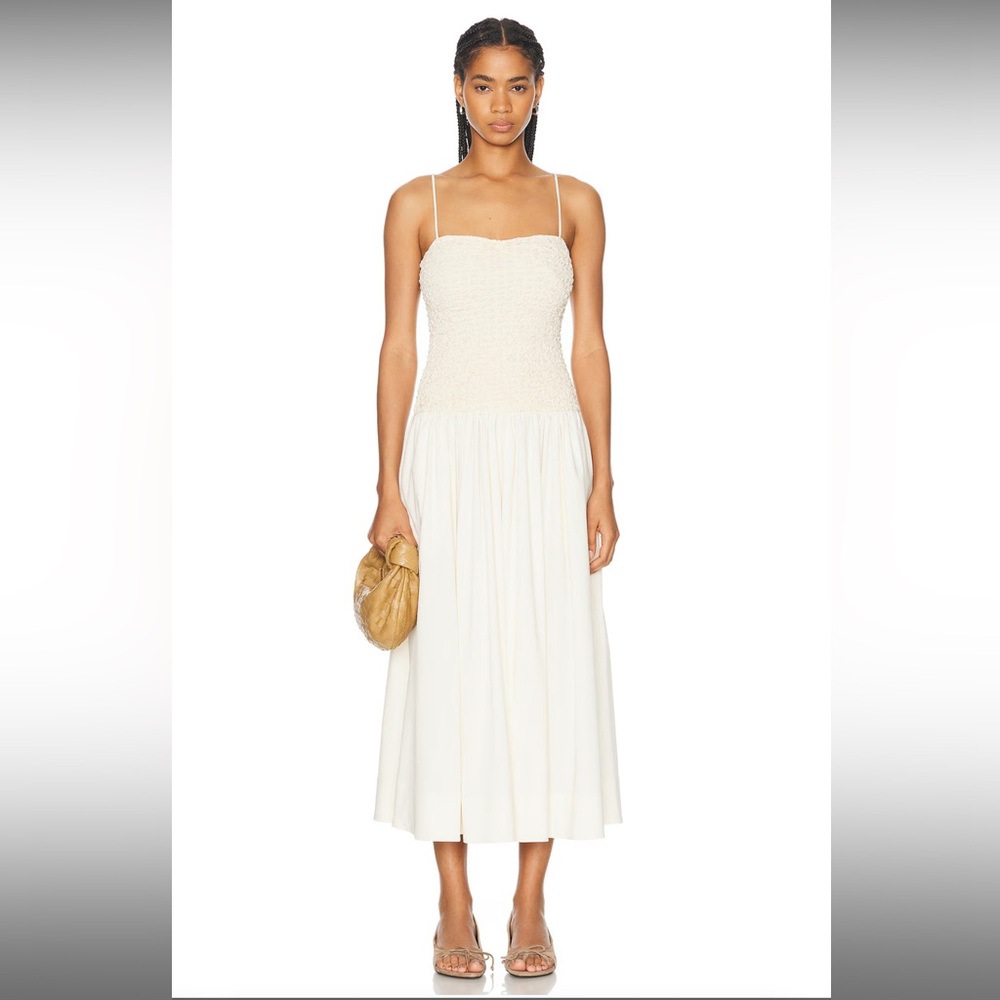 LPA Strapless Cream Dress